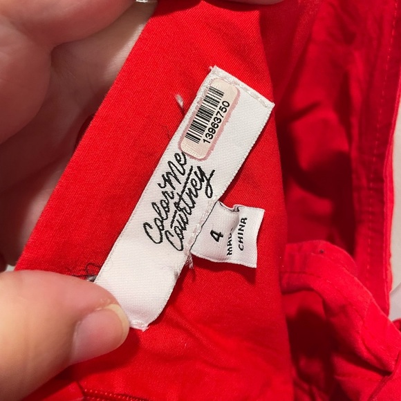 Color Me Courtney Red Coco Dress Size 4 - Picture 9 of 13